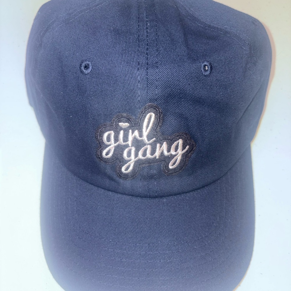 Navy Blue 'Girl Gang' Baseball Cap